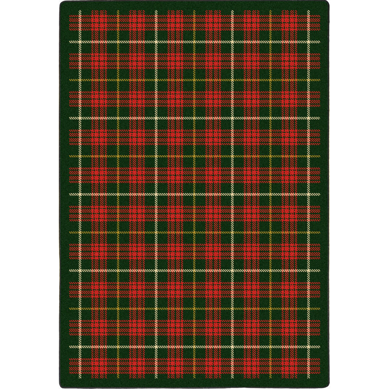 Joy Carpets Whimsy Plaid Tufted Tartan Green Area Rug & Reviews